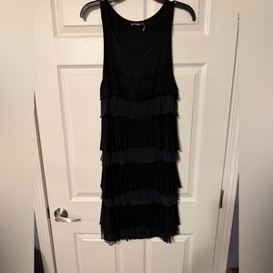 Juicy Couture Black Layered Mini Dress
